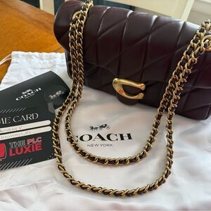 Coach Quilted Dark Brown Shoulder Bag SOLD